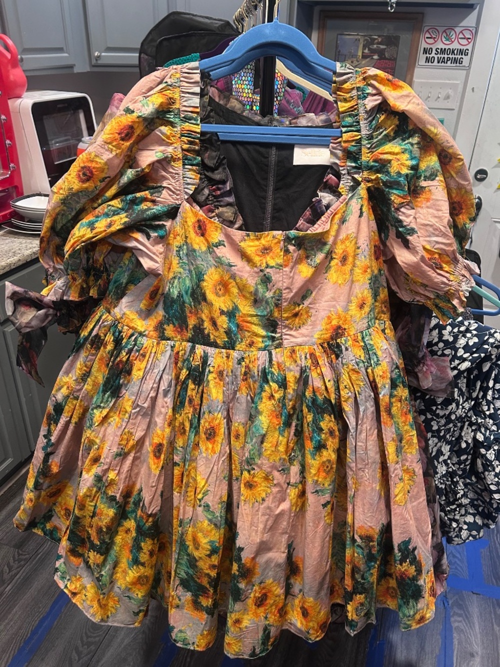 Selkie Monet Sunflowers Beach Day Dress in 4x BNWT - Picture 2 of 4